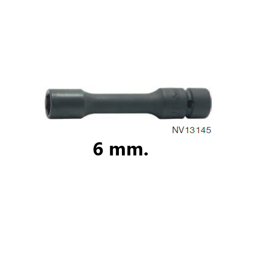 SKI - สกี จำหน่ายสินค้าหลากหลาย และคุณภาพดี | KOKEN NV13145M-100-6 ลูกบ๊อกลมข้อต่อ NV ยาว 100mm 3/8นิ้ว-6P-6mm.